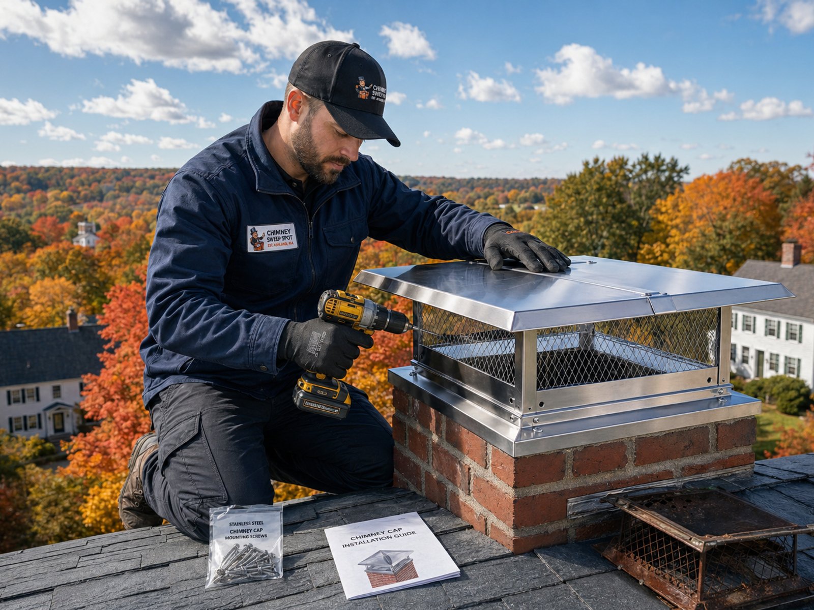 Chimney Cap Installation in Ashland, MA for Safe Homes